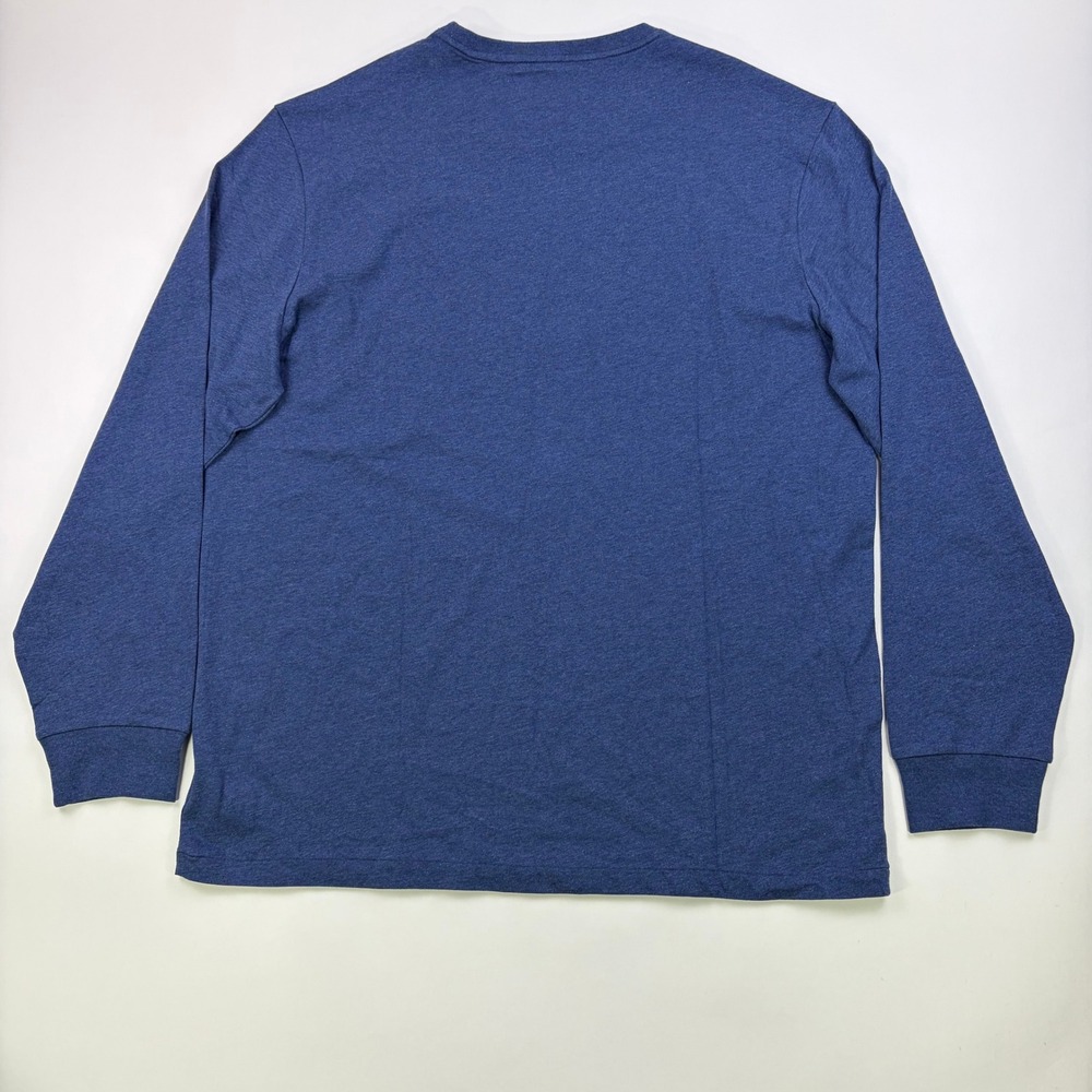 Polo Ralph Lauren Long Sleeve T-Shirt Mens XL Blue Heather Pony Logo NWT - Picture 2 of 9